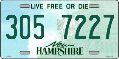 NH license plate 3057227