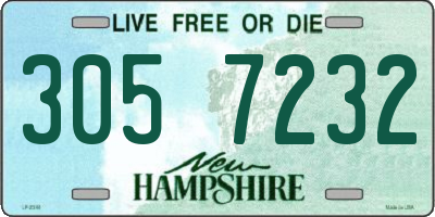 NH license plate 3057232