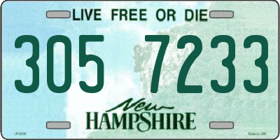 NH license plate 3057233