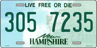NH license plate 3057235