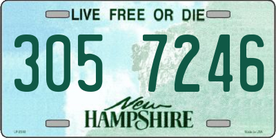 NH license plate 3057246