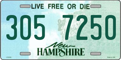 NH license plate 3057250