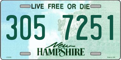 NH license plate 3057251