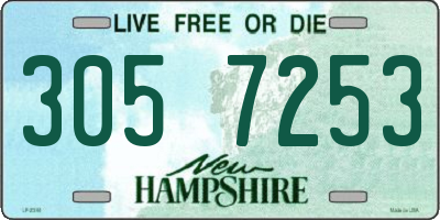 NH license plate 3057253