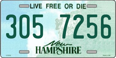 NH license plate 3057256