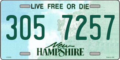 NH license plate 3057257