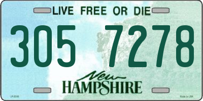 NH license plate 3057278