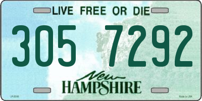 NH license plate 3057292