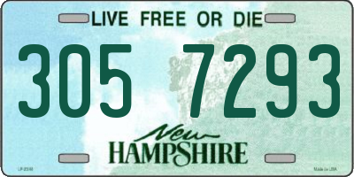 NH license plate 3057293