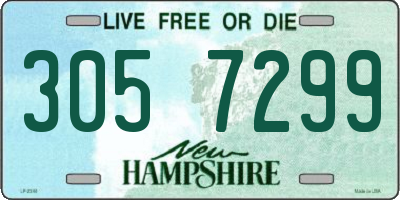 NH license plate 3057299