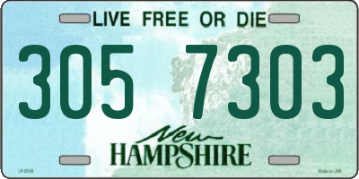 NH license plate 3057303