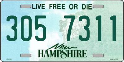 NH license plate 3057311