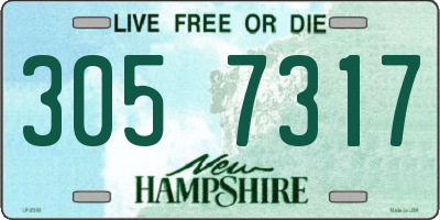 NH license plate 3057317