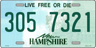 NH license plate 3057321