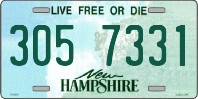 NH license plate 3057331