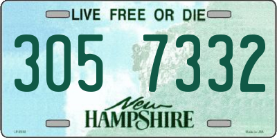 NH license plate 3057332