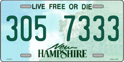 NH license plate 3057333