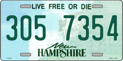 NH license plate 3057354