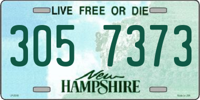 NH license plate 3057373