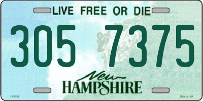 NH license plate 3057375