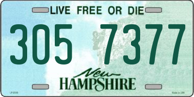 NH license plate 3057377