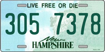 NH license plate 3057378
