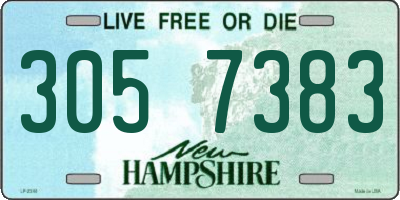 NH license plate 3057383