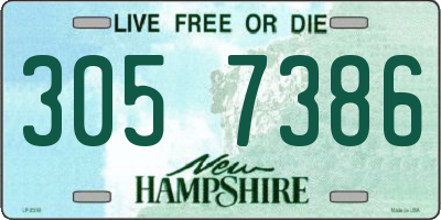 NH license plate 3057386