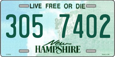 NH license plate 3057402