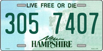 NH license plate 3057407
