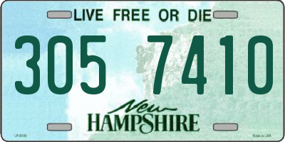 NH license plate 3057410