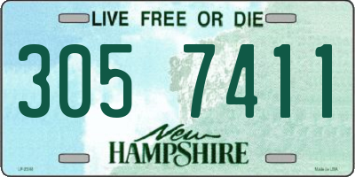 NH license plate 3057411