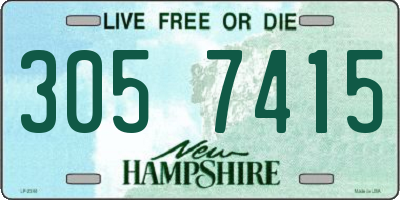 NH license plate 3057415