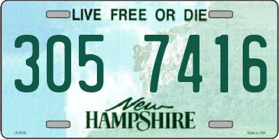 NH license plate 3057416