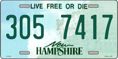 NH license plate 3057417