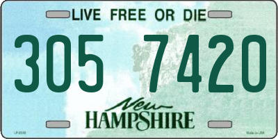 NH license plate 3057420