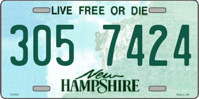 NH license plate 3057424