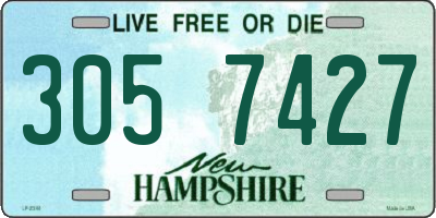 NH license plate 3057427
