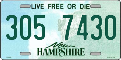 NH license plate 3057430