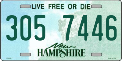 NH license plate 3057446