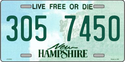 NH license plate 3057450