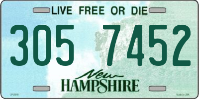 NH license plate 3057452