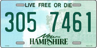 NH license plate 3057461