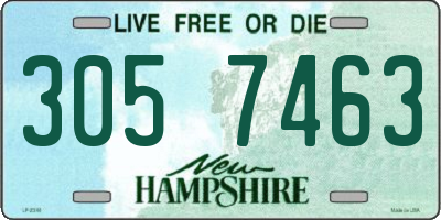 NH license plate 3057463