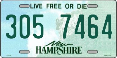NH license plate 3057464