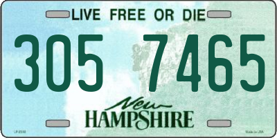 NH license plate 3057465