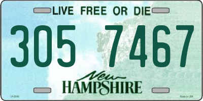 NH license plate 3057467