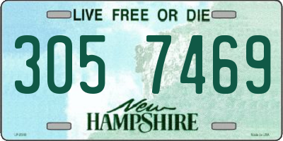 NH license plate 3057469
