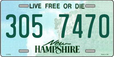 NH license plate 3057470
