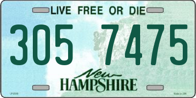 NH license plate 3057475
